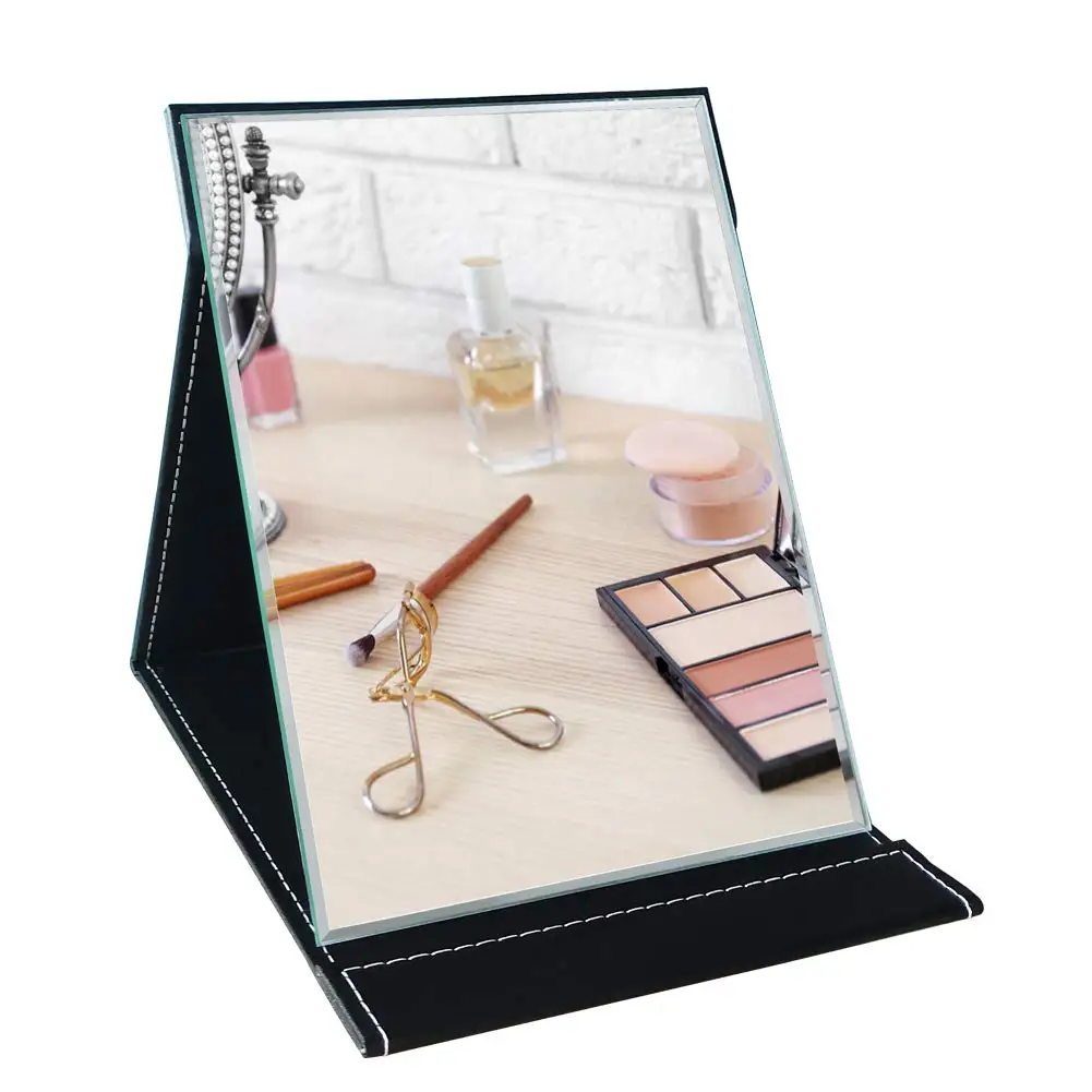 

Portable Folding Makeup Mirror with Cosmetic Tabletop Dressing table Mirror Room Decoration