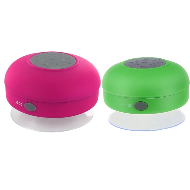 2 шт. Bluetooth 3 0 присоска спикер Jukebox водонепроницаемый 10 м ABS Rosa & Green | Электроника