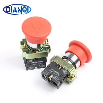 

XB2-BT45 XB2-BT42 1NC/1NO1NC Push-Pull Emergency stop push button switch Latching self-Locking Mushroom head