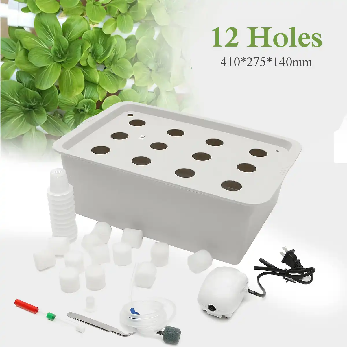 24 Holes Plant Nursery Pots Greenhouse Hydroponics Garden Pots