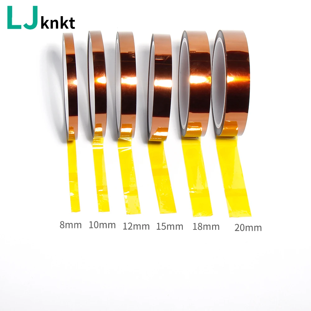 

33M 1PCS Polyimide Brown heat resistant adhesive tape Industrial solder proof insulating tape 3D printing Board protection