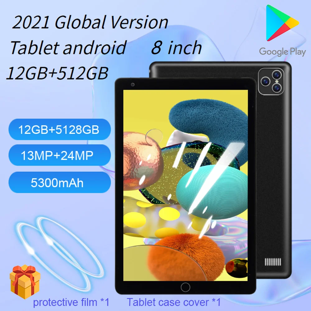 8-дюймовый планшет android P80 12 Гб ОЗУ + 512 ПЗУ 10 ядер 4G Android ANDROID 0 с двумя sim-картами |