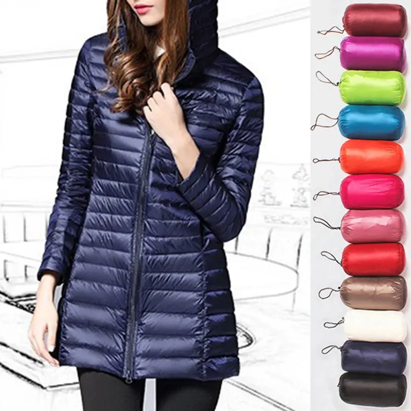 Женская портативная куртка с капюшоном, тонкое зимнее осеннее пальто, женский длинный светильник, куртки с капюшоном, парка, женская верхняя одежда, бархатная куртка