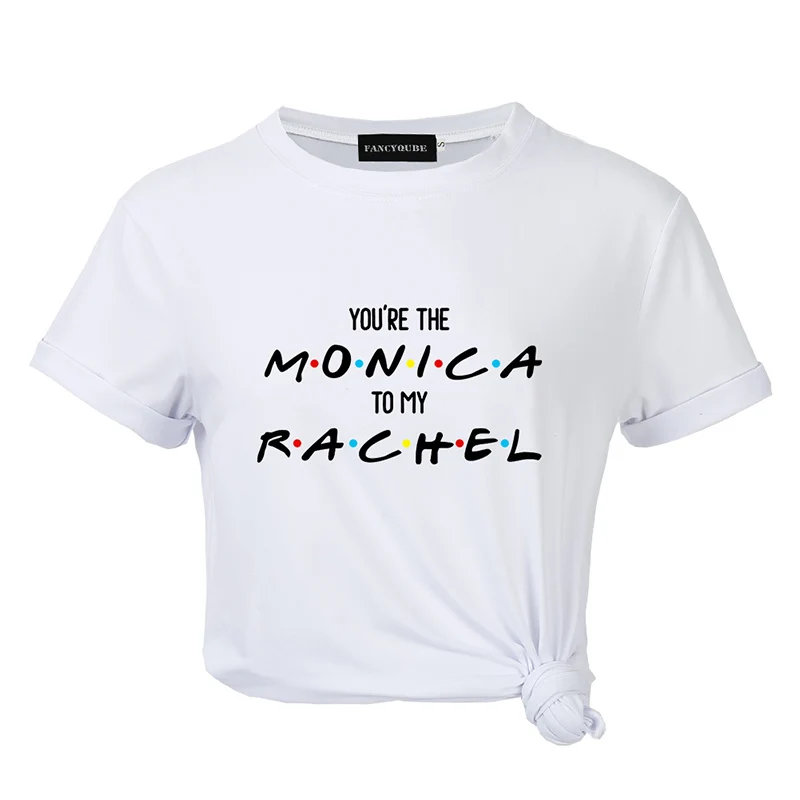 Футболка с готическим рисунком Friends Tee Harajuku женская футболка с буквенным принтом с коротким рукавом и круглым вырезом Женские топы