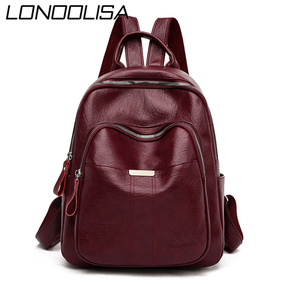 Mochilas роскошный рюкзак из мягкой кожи школьные сумки для девочек подростков 2020