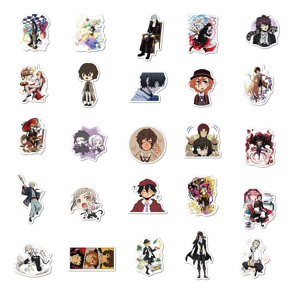 10/30/50 PCS Zhang Cartoon Day Man Day Man Wen Hao Stray Dog Sticker Graffiti Decoration Anti-luggage Sticker