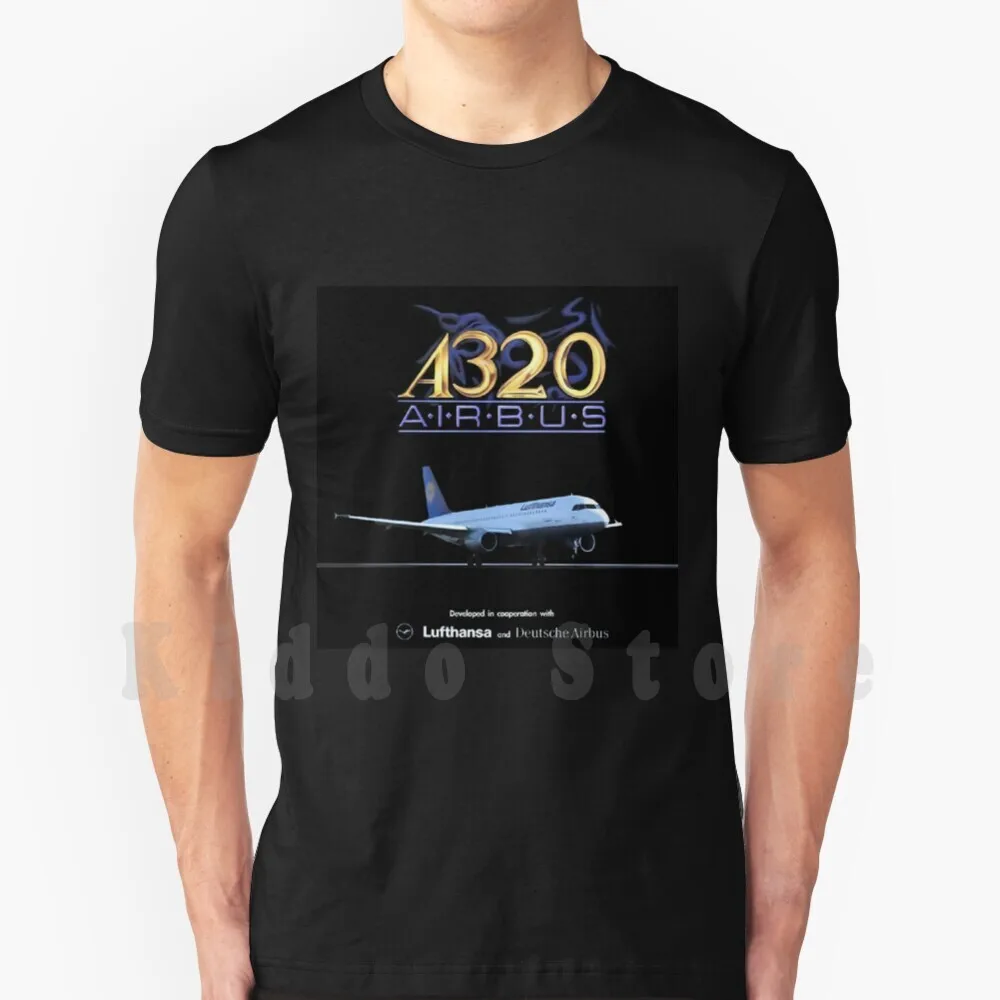 T-Shirt A320 Airbus Stampa Per Uomo Cotone New Cool Tee A320 Airbus Clover Ore Amiga Box Cover Computer Retro Geek Videogioco