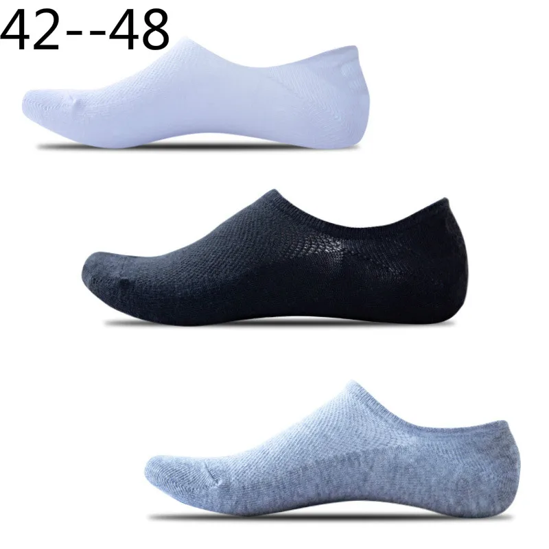 42-48 размер мужские невидимые носки-башмачки популярные весна-лето сетчатые