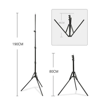 

Reverse Folding Tripod For Mobile Phone Ring Light Metal Stand Camera Photo Studio Video Flash Lighting Background Support NE027