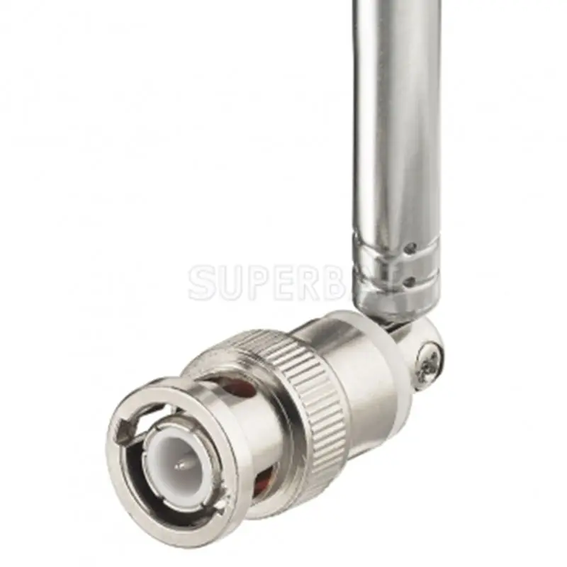 Superbat HF VHF UHF 116cm Telescopic Antenna 7 Sections for Uniden Whistler Police Radio Scanner Two Way Radio Frequency Counter