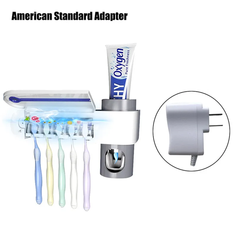 American standard ONEUP Антибактериальный Ультрафиолетовый держатель для зубных щеток стерилизатор автоматический диспенсер для зубной пасты соковыжималка набор аксессуаров для ванной комнаты - Цвет: American standard