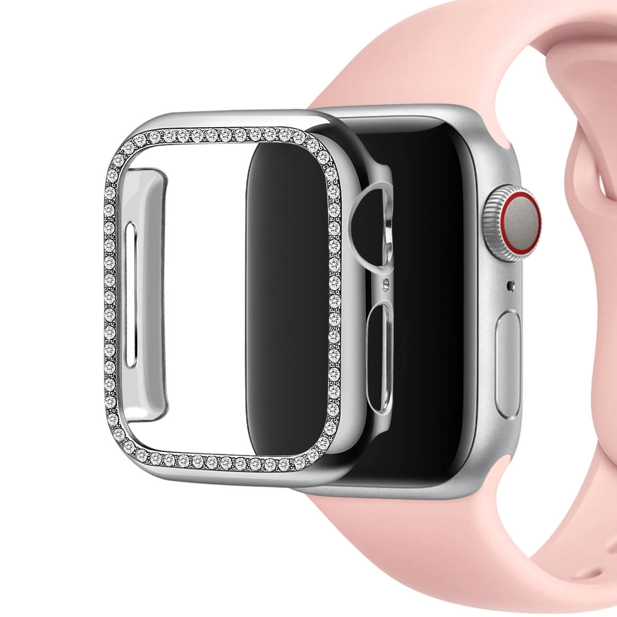 Чехол для Apple Watch чехол серии SE/6/5 4 3 2 1 38 мм Алмазный защитный s Iwatch 5 аксессуары