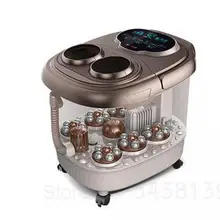 Ванна для ног Электрический массаж ног автоматический Электрический нагревательный термостат домашний для купания ног глубокий баррель артефакт