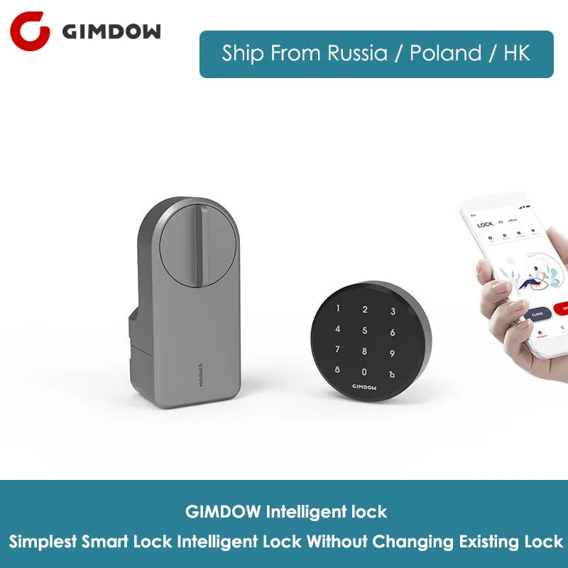 Умный дверной замок GIMDOW с паролем диск Электрический Гостиничный Болт Bluetooth для