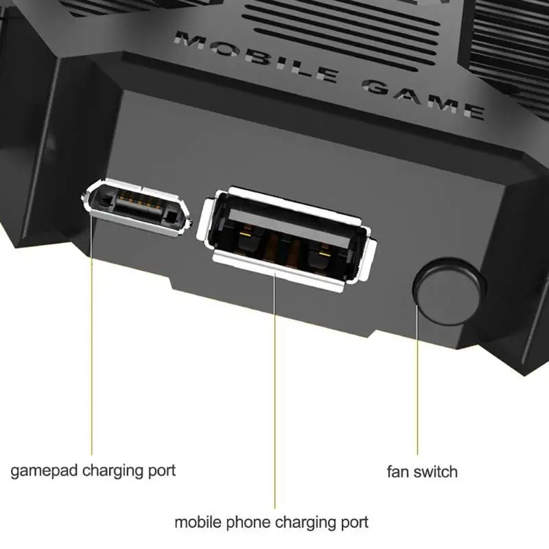 AK77 PUBG Controller Helper Mobile Phone Radiator Six Fingers Linkage Game Button Physical Compress