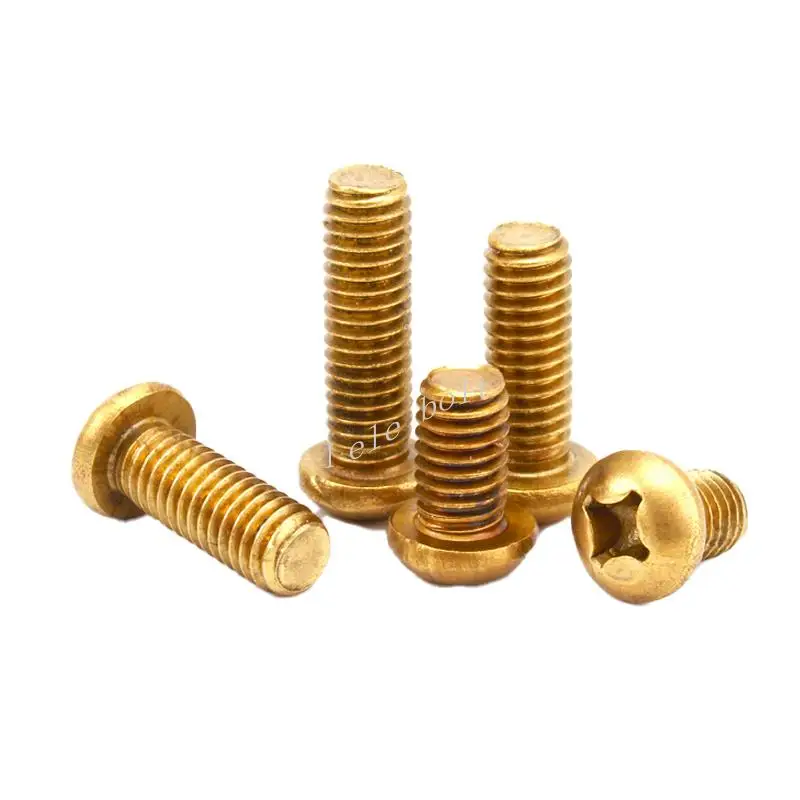 5/10/20/50PCS M2 M2.5 M3 M4 M5 M6 GB818 Copper Machine Screws Phillips