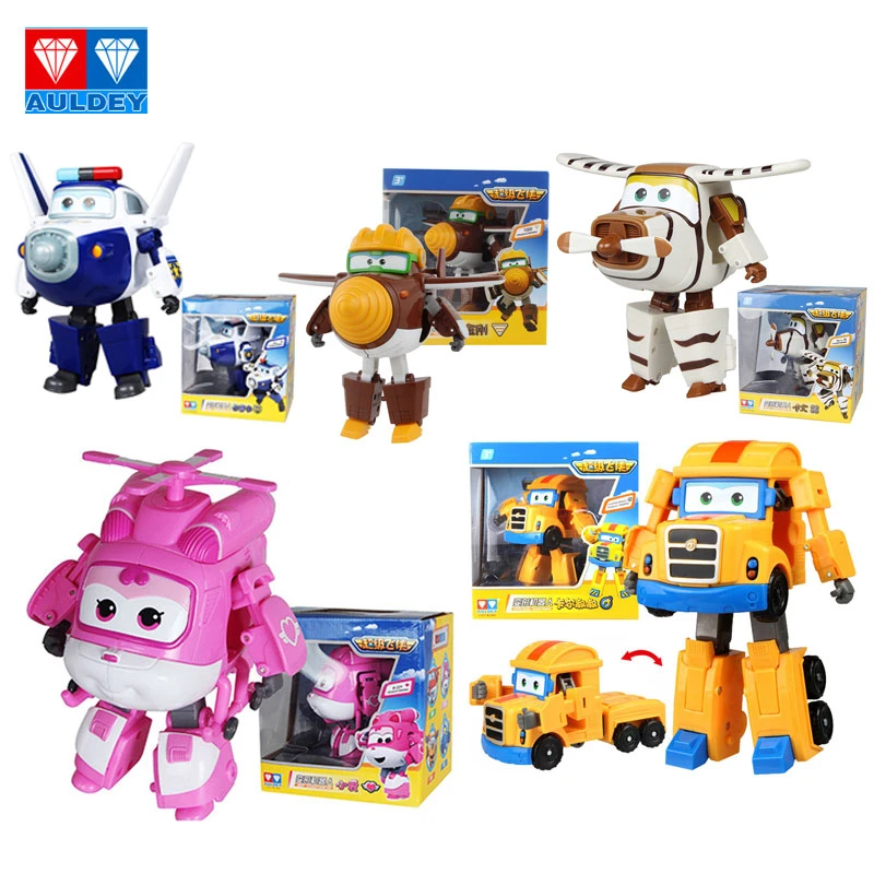 

AULDEY Super Wing 34 Styles 15cm ABS Super Deformable Aircraft Robot Wing Deformable Toy Boy Girl Best Gift