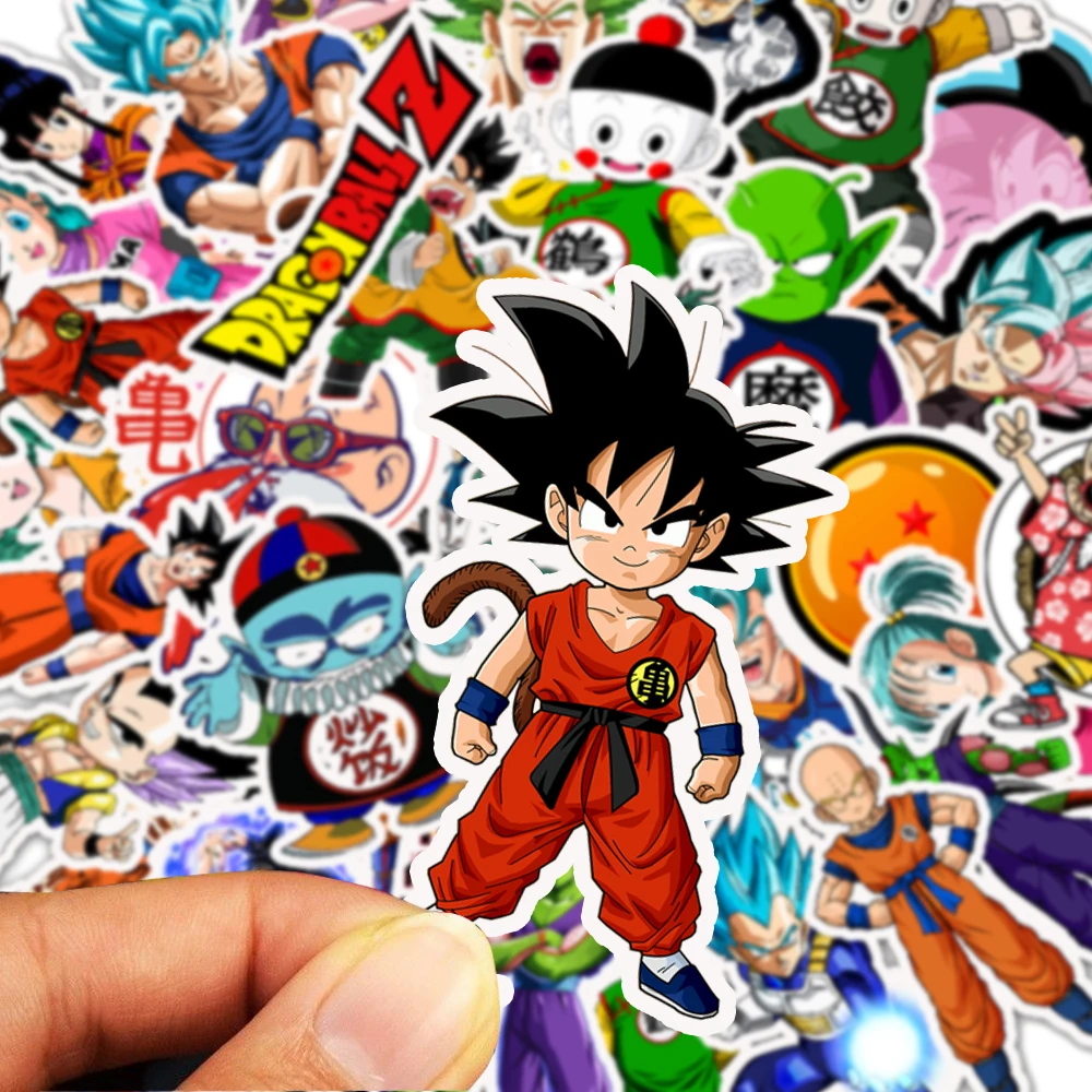 50 шт. аниме мультфильм Dragon Ball/стикеры NARUTO для детской игрушки водонепроницаемый стикер для DIY чемодан ноутбук велосипед наклейки