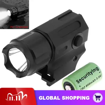 

SecurityIng Waterproof XP-G R5 LED Tactical Flashlight Mini Military Weapon Flash Light Torch Lamp with 2 Modes+ CR2 3V Battery