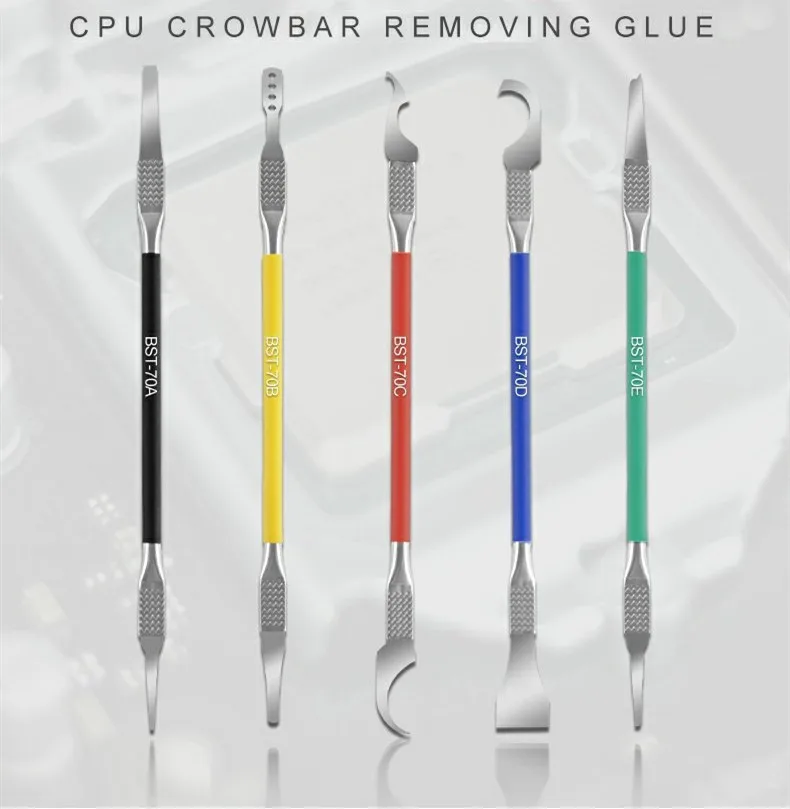 

5Pcs Mobile Phone Motherboard CPU Pry Chip Remove Tool Stainless Steel Motherboard Phone Repair