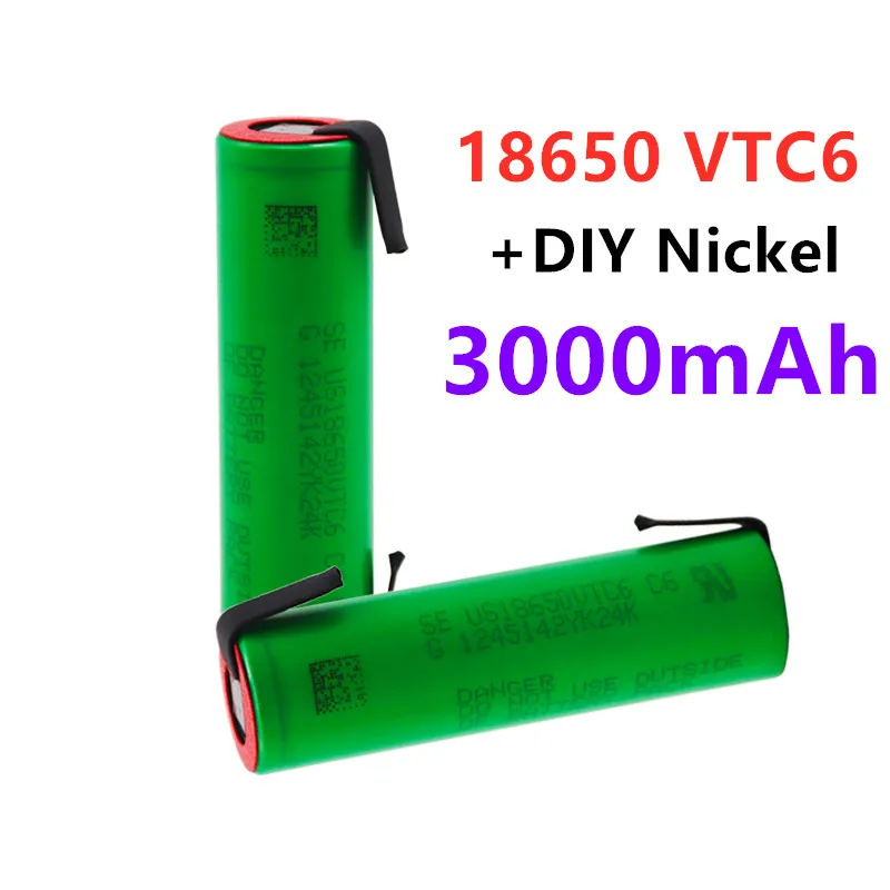 1-20 шт. 3 7 оригинальный литий-ионный аккумулятор VTC6 3000 В 18650 мАч | Электроника