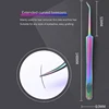 tweezers for volume eyelash extension 3D 5D 6D  Stainless Steel Eyebrow Tweezers Professional Anti-static Eyelash Tweezer Makeup 3