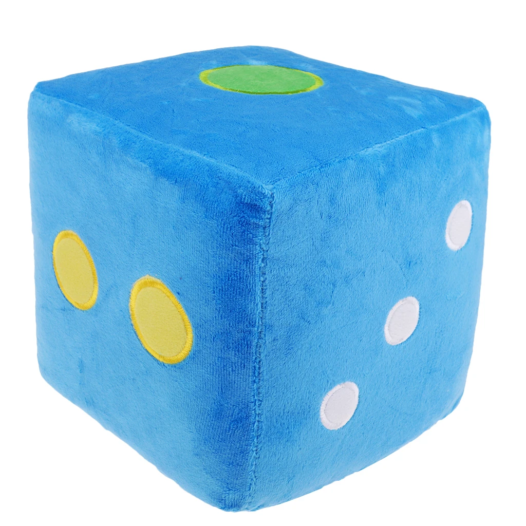 Chubby Fuzzy Dice D6 Plush Stuffed Soft Cuddly Hugging Sofa Cushion Kids Toys