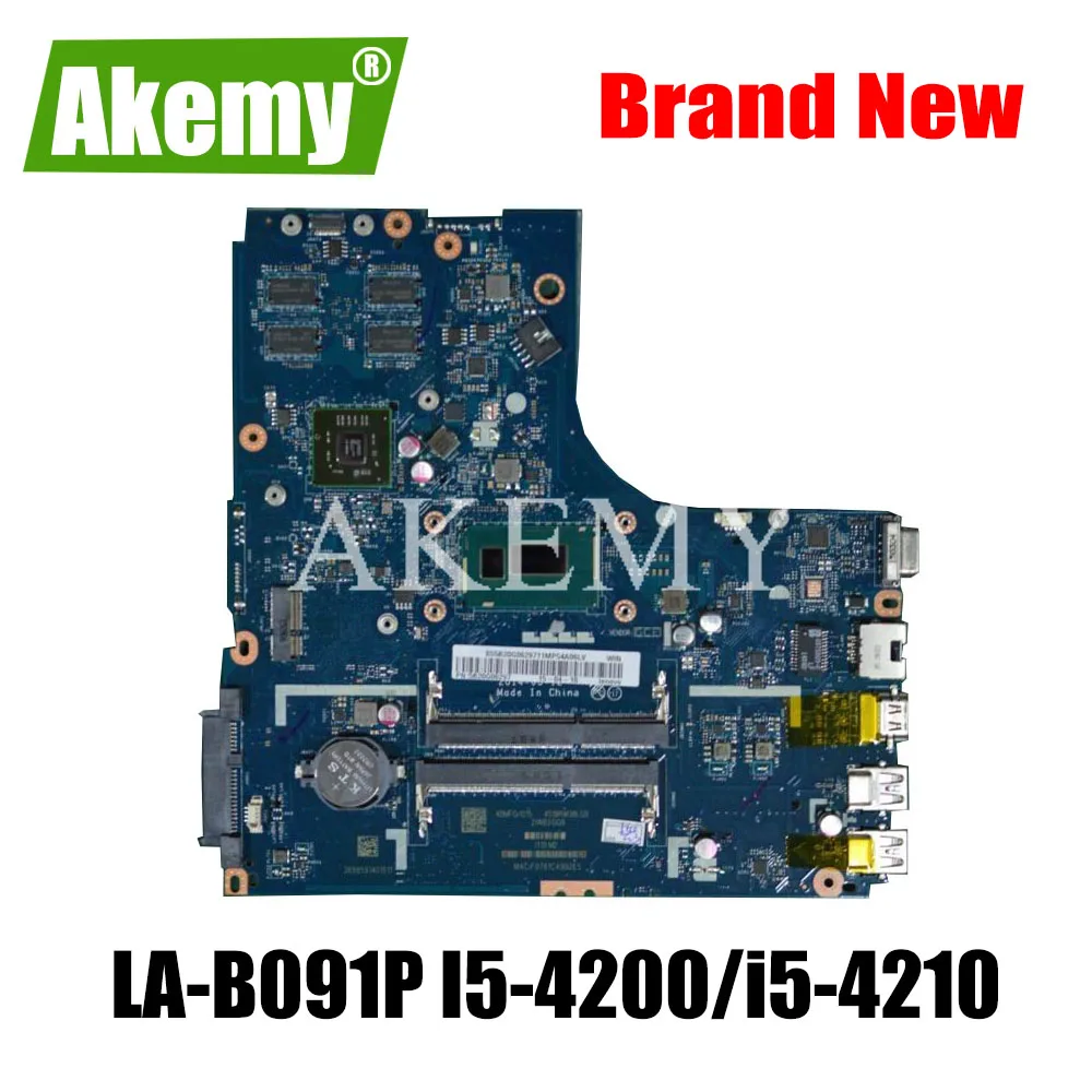 Новая Mainboard для For Lenovo Ideapad B50 70 материнская плата ноутбука ZIWB2/ZIWB3/ZIWE1 LA B091P I5 4200 2GB