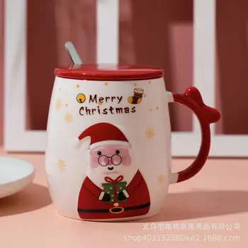 

Ceramic Christmas Coffee Mug Cup Breakfast Cute Small Luxury Mugs Coffee Cups Ceramic Tazas De Ceramica Creativas Christmas Cup