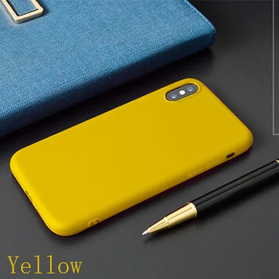 402 Роскошный однотонный чехол для телефона s для iPhone 11 pro max 6 6s 7 8 Plus x xr xs max карамельный цвет чехол для телефона Силиконовая задняя крышка подарки - Цвет: 402