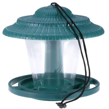 

Wild Bird Feeder Hanger-Hanging Bird Feeder with Roof for Outside Garden Decoration