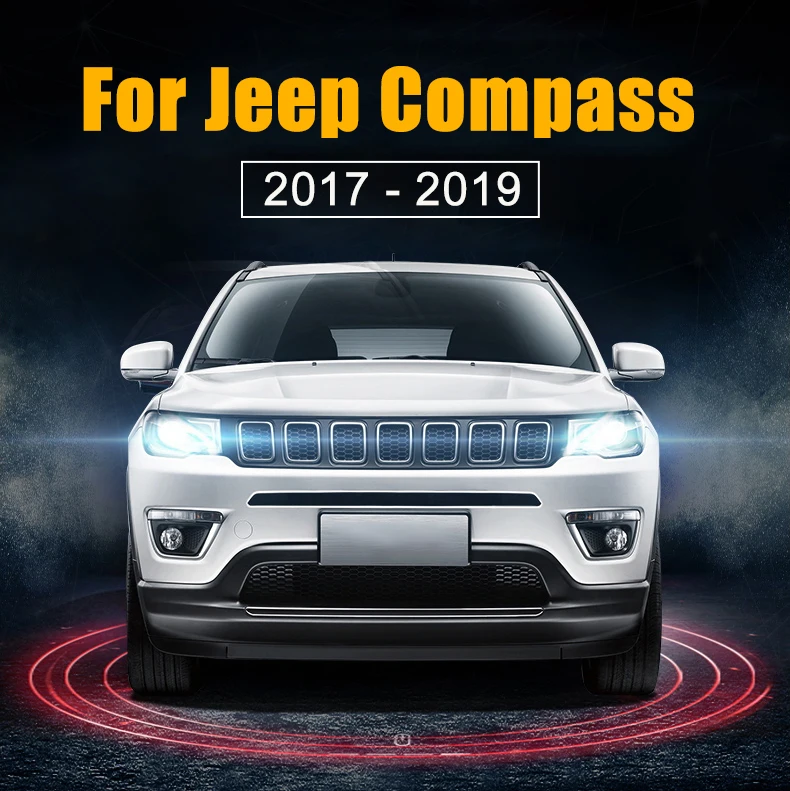 Для Jeep Compass ABS хром автомобильный внутренний кондиционер вентиляционное отверстие крышка отделка Декоративная розетка рамка авто аксессуары