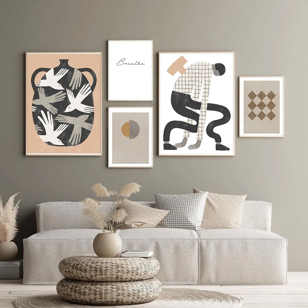 Wall-Art-Canvas-Painting-Energy-Loss-Bird-Trap-Abstract-Painting-Nordic-Posters-And-Prints-Wall-Pictures