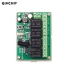 QIACHIP 433Mhz RF Remote Control Circuit Universal Wireless Switch DC 6V 12V 24V 2CH RF Relay Receiver and Keyfob Transmitter ► Photo 3/6