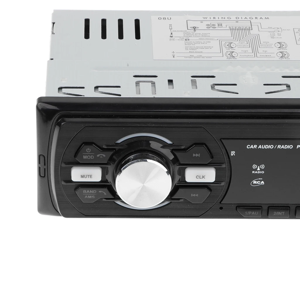 Bluetooth Car Stereo Audio In-Dash FM Aux Receiver TF USB EQ MP3 Radio Player with Remote Control