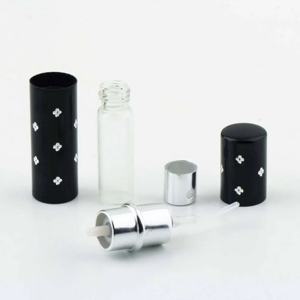 Мини переносной серебристый черный фиолетовый красный ароматный спрей чехол для