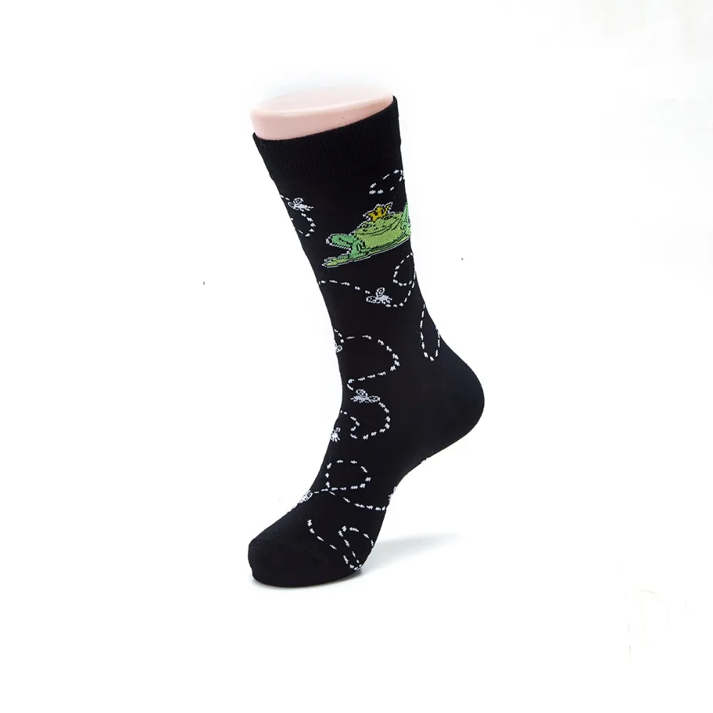 Anewmorn/мужские креативные носки с принтом животных Дышащие носки для мальчиков в стиле хип-хоп