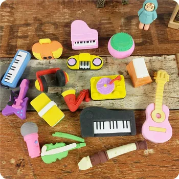 

Creative Eraser Piano Rock Drum Guitar Shape Musical Instrument Eraser Children's Day Gift Birthday Gifts Kind Garden Prize