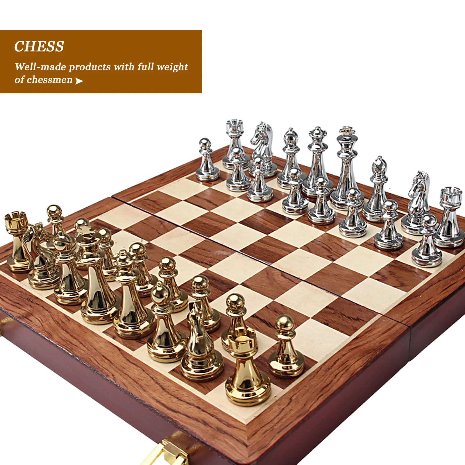 Kasparov Chess Set Silver Ludafi