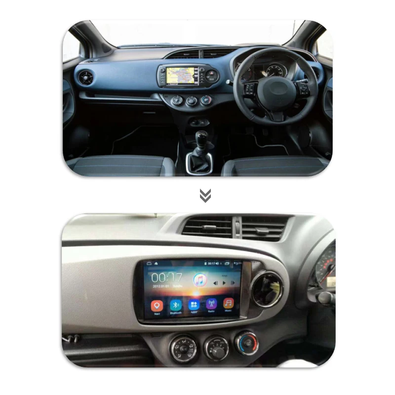 Yaris Android 9,0 Восьмиядерный 4+ 64G Navegador Gps Автомобильный мультимедийный 1 din радио автомобиль для Toyota Yaris