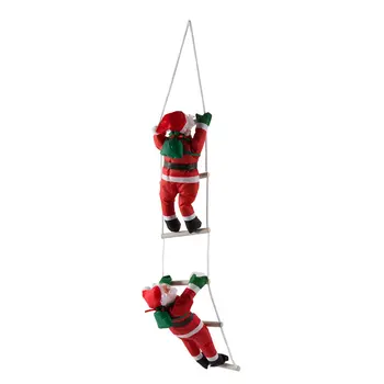 

Large 55/75cm Christmas Noel Natal Santa Claus Doll With Stair To Giving Gift Sint Nicolaas Christmas Tree Decoration Newest