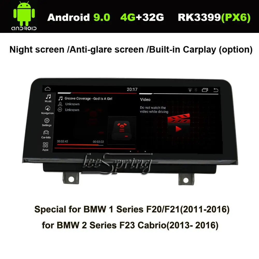 10 25 дюймовый IPS экран Android 9 0 Автомобильный GPS навигатор для BMW 1 серии F20/F21-2011