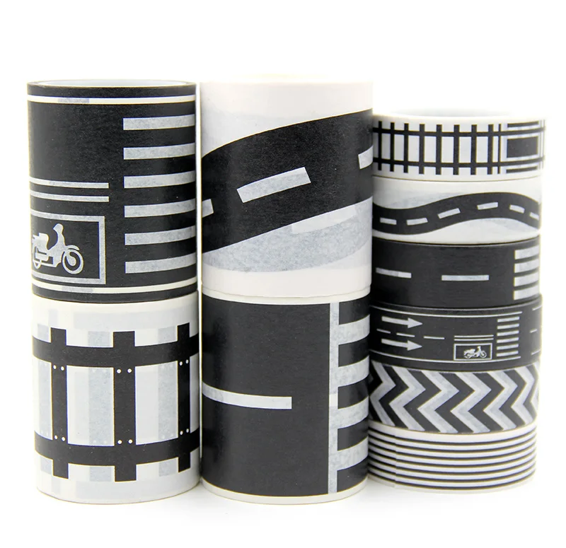 Новинка 1 шт. изогнутая бумажная Васи лента для железнодорожного поезда