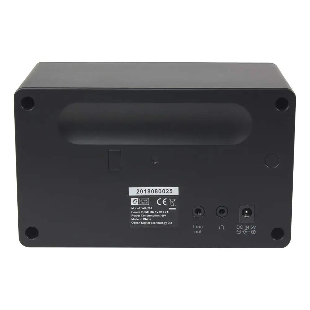 Wi Fi/UPnP Интернет радио WR202 с DLNA двумя будильниками l музыкальный плеер динамиком