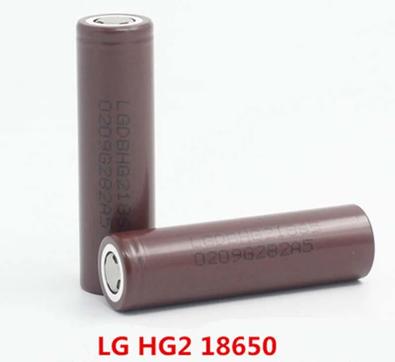 

HG2 18650Lithium Battery 3.6V3000mah Rechargeable High Discharge 20A Power Battery for Electronic Cigarette Tools Model Aircraft