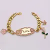 customize any name muslim Stainless Steel baby child Bangles bracelets 2