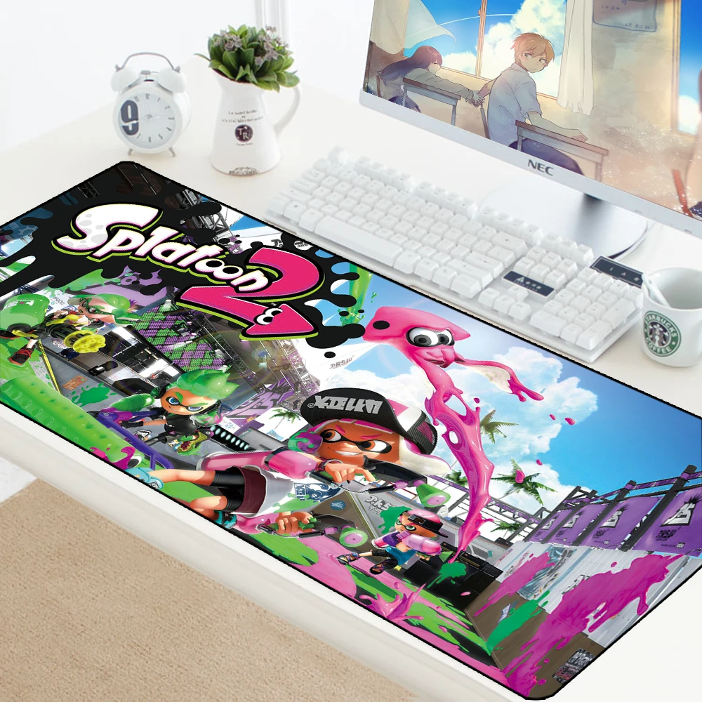Splatoon 2 игровой коврик для мыши коврик для ПК коврик для мышки с аниме компьютерная клавиатура коврик резиновый мягкий Настольный коврик под мышь для Рика и Морти