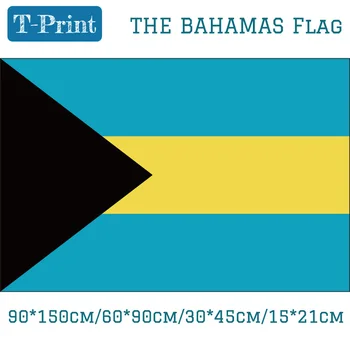 

15PCS Flag 90*150cm/60*90cm/30*45cm/15*21cm The Bahamas National Flag For World Cup