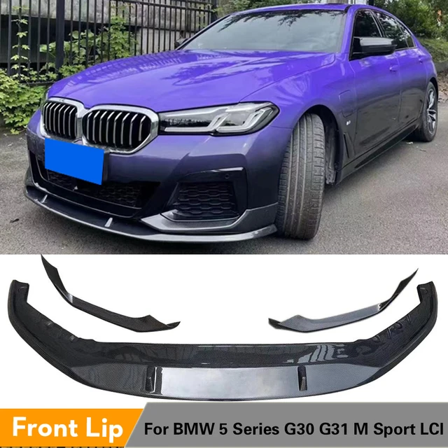 Front Bumper Lip Spoiler für BMW 5 Series G30 G31 M Sport Stoßstange LCI  2021 Carbon Faser Auto Vorderen Stoßfänger lip Spoiler Splitter - AliExpress