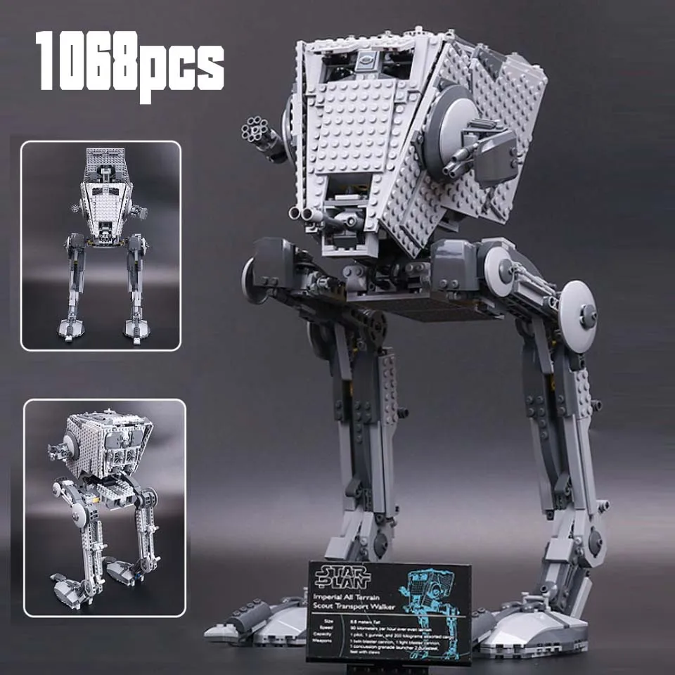 

05052 Star War Series AT-ST Walker Set Building Blocks Bricks Model Model Gifts Kids Toys Compatible legoinglys StarWar75153